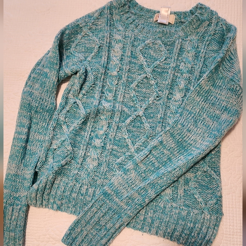 SO teal sweater